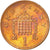 Monnaie, Grande-Bretagne, Elizabeth II, Penny, 2008, TTB+, Copper Plated Steel