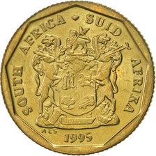 Münze, Südafrika, 20 Cents, 1995, Pretoria, SS+, Bronze Plated Steel, KM:136