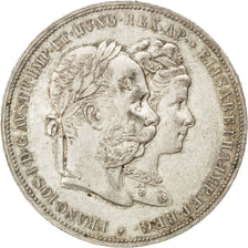 AUSTRIA, 2 Gulden, Zwei, 1879, KM #M5, MS(60-62), Silver, 24.63