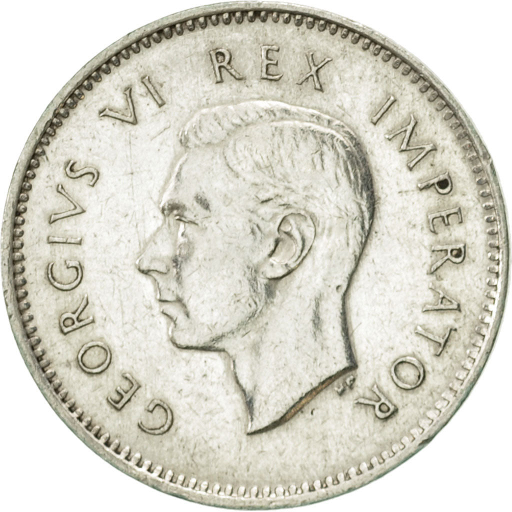 South Africa, George VI, 3 Pence, 1944, AU(55-58), Silver, KM:26