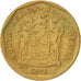 Moneda, Sudáfrica, 20 Cents, 1993, Pretoria, MBC, Bronce chapado en acero
