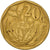 Coin, South Africa, 20 Cents, 1992, Pretoria, EF(40-45), Bronze Plated Steel
