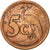 Coin, South Africa, 5 Cents, 1995, EF(40-45), Copper Plated Steel, KM:134
