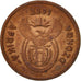 Moneda, Sudáfrica, 5 Cents, 2001, Pretoria, MBC, Cobre chapado en acero, KM:223