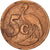 Moneda, Sudáfrica, 5 Cents, 1991, BC+, Cobre chapado en acero, KM:134