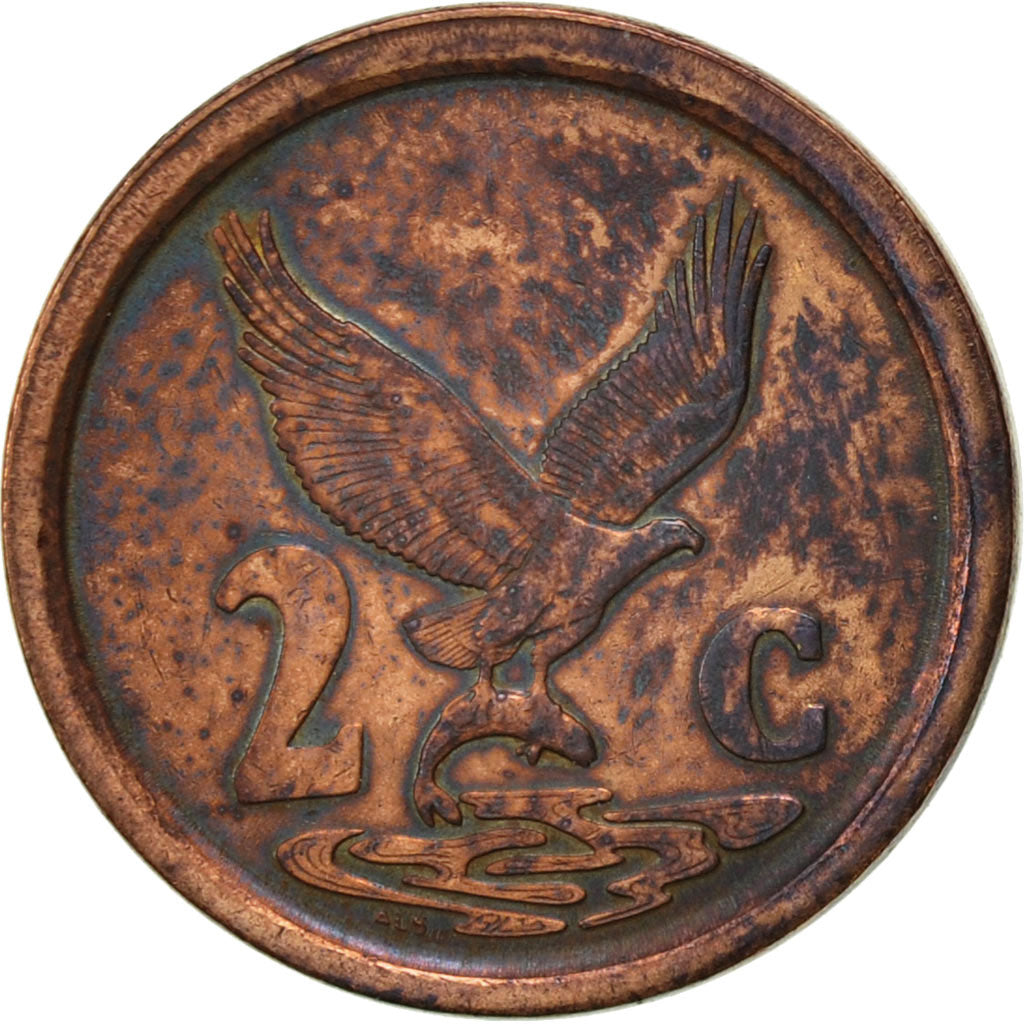 Coin, South Africa, 2 Cents, 1991, VF(30-35), Copper Plated Steel, KM:133