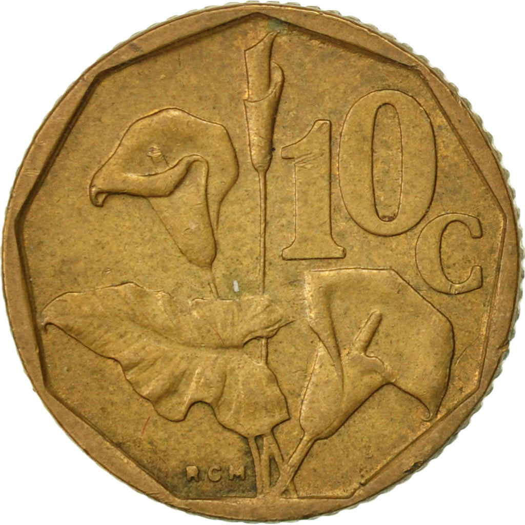Monnaie, Afrique du Sud, 10 Cents, 1991, TB+, Bronze Plated Steel, KM:135