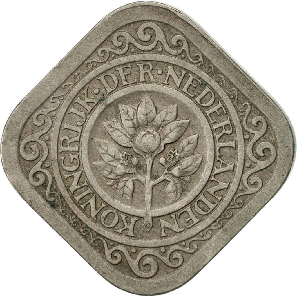 Netherlands, Wilhelmina I, 5 Cents, 1914, EF(40-45), Copper-nickel, KM:153