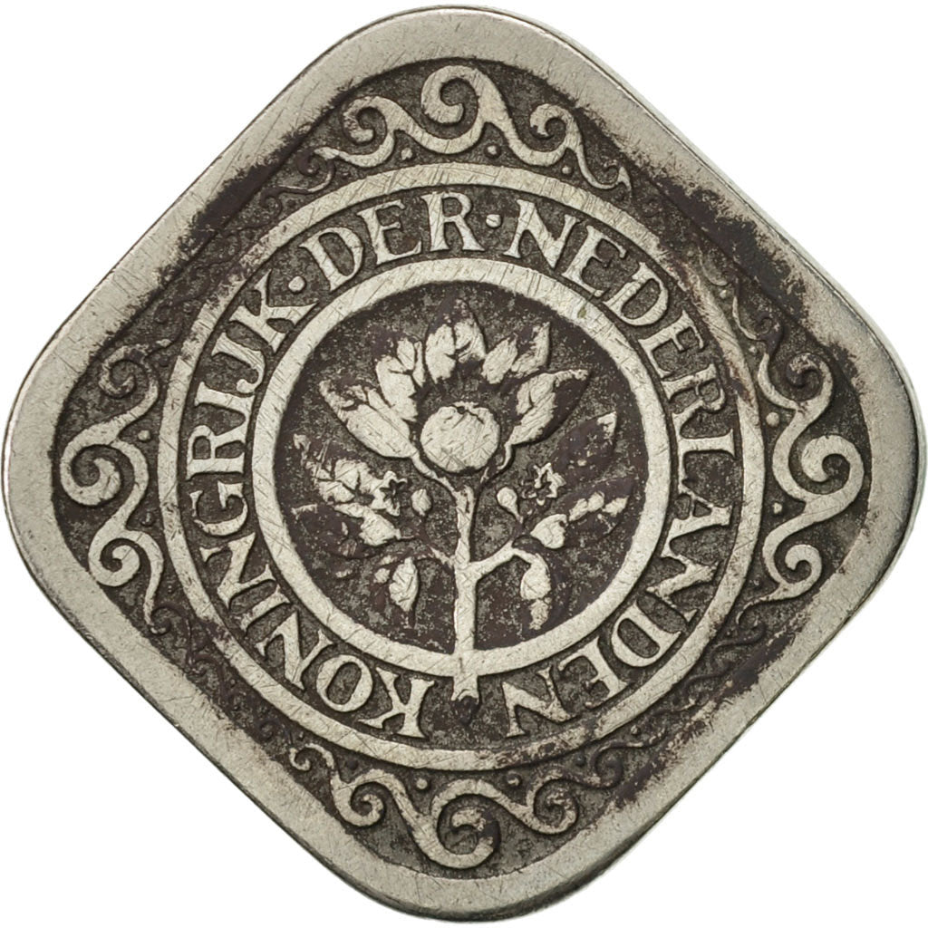 Niederlande, Wilhelmina I, 5 Cents, 1913, S+, Copper-nickel, KM:153