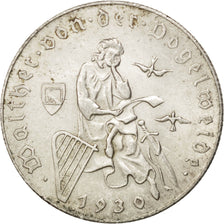 AUSTRIA, 2 Schilling, 1930, KM #2845, AU(50-53), Silver, 11.95