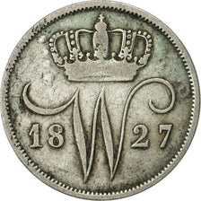 Netherlands, William I, 10 Cents, 1827, VF(20-25), Silver, KM:53