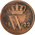 Coin, Netherlands, William I, Cent, 1822, F(12-15), Copper, KM:47