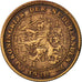 Netherlands, Wilhelmina I, 1/2 Cent, 1911, EF(40-45), Bronze, KM:138