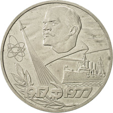 Russia, Rouble, 1977, Saint-Petersburg, AU(50-53), Copper-Nickel-Zinc, KM:143.1