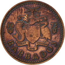 Coin, Barbados, Cent, 1973, Franklin Mint, EF(40-45), Bronze, KM:10