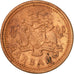 Moneda, Barbados, Cent, 1998, Royal Canadian Mint, MBC, Cobre chapado en cinc