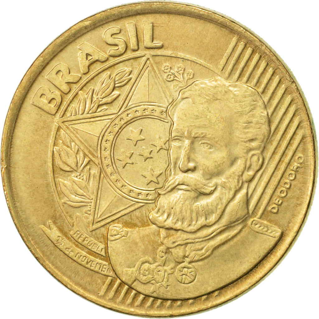 Brazil, 25 Centavos, 2000, AU(50-53), Bronze Plated Steel, KM:650