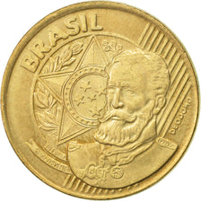 Brazil, 25 Centavos, 2000, AU(50-53), Bronze Plated Steel, KM:650