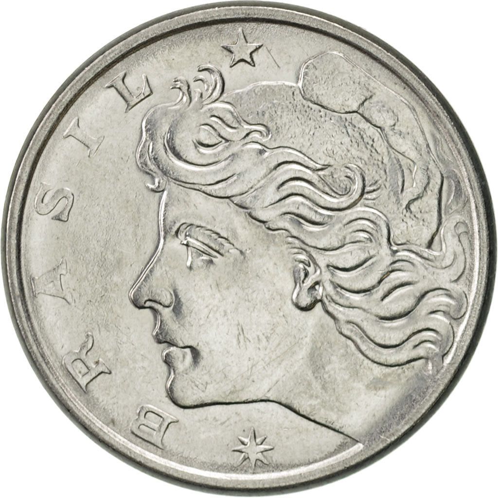 Monnaie, Brésil, 10 Centavos, 1978, SUP, Stainless Steel, KM:578.1a