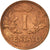 Moneda, Colombia, Centavo, 1967, MBC, Cobre recubierto de acero, KM:205a