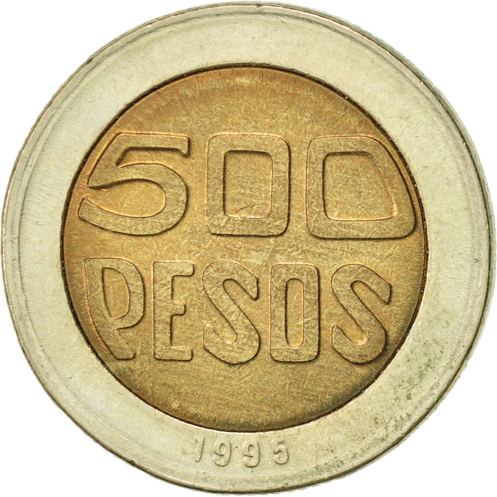 Coin, Colombia, 500 Pesos, 1995, AU(50-53), Bi-Metallic, KM:286