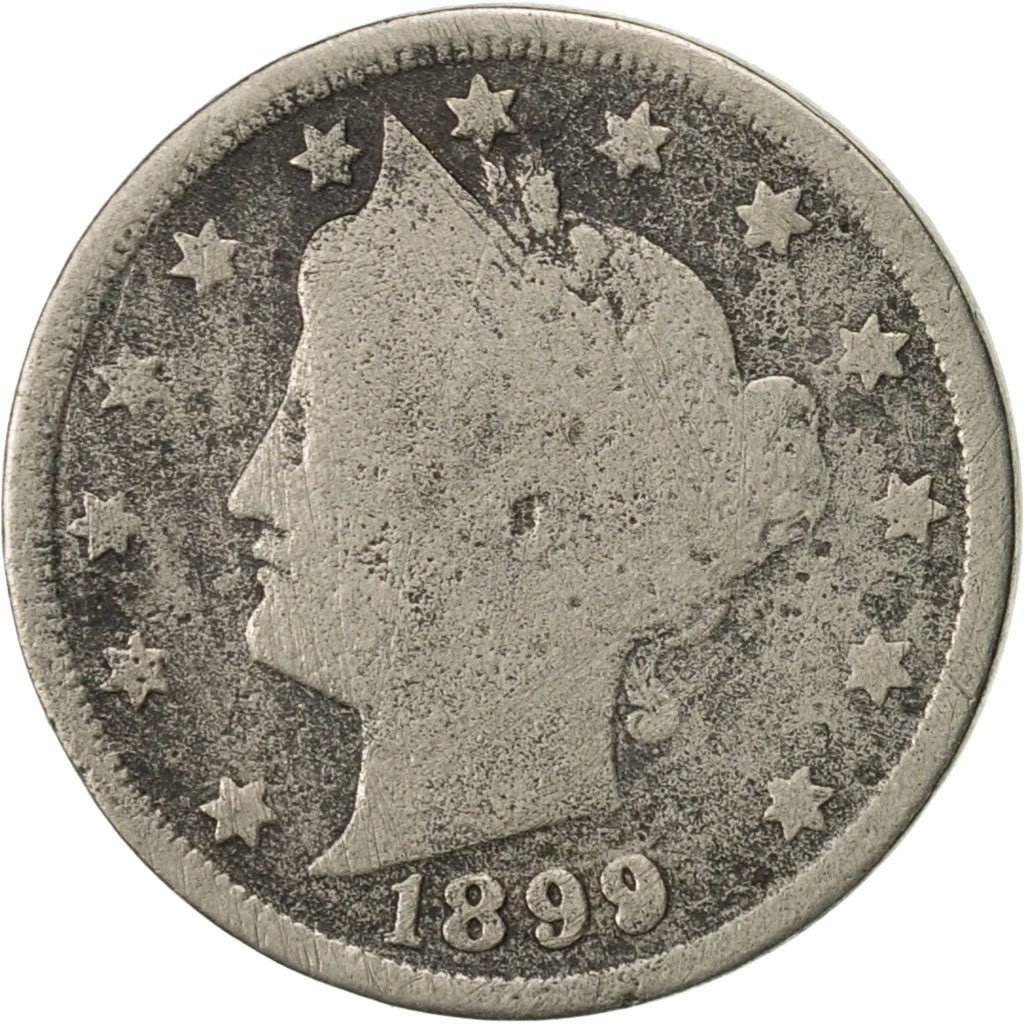 Moneda, Estados Unidos, Liberty Nickel, 5 Cents, 1899, U.S. Mint, Philadelphia