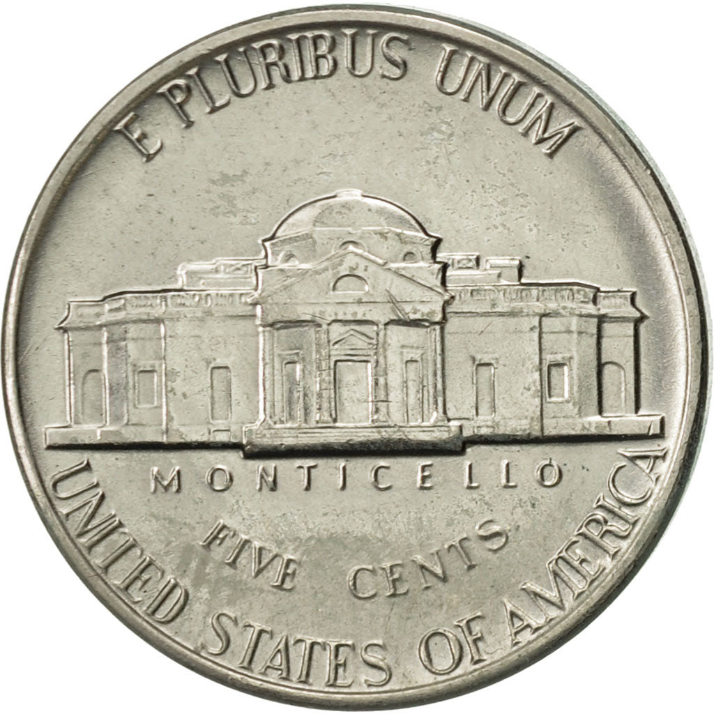 Coin, United States, Jefferson Nickel, 5 Cents, 1981, U.S. Mint, Denver