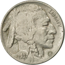 United States, Buffalo Nickel, 5 Cents, 1937, U.S. Mint, Philadelphia