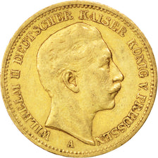 GERMAN STATES, 20 Mark, 1895, Berlin, KM #521, EF(40-45), Gold, 7.93