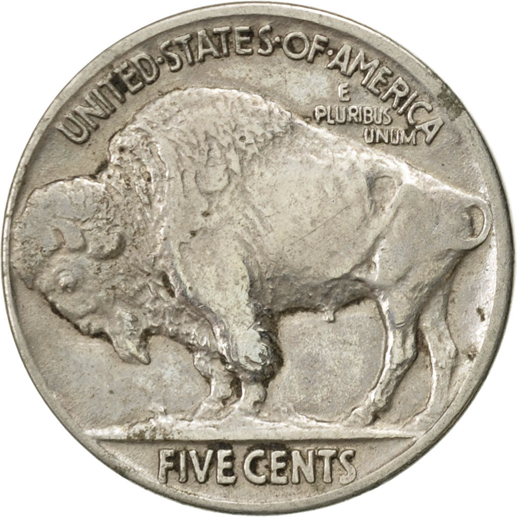 United States, Buffalo Nickel, 5 Cents, 1917, U.S. Mint, Philadelphia