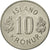 Coin, Iceland, 10 Kronur, 1978, AU(55-58), Copper-nickel, KM:15