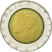 Coin, Italy, 500 Lire, 1990, Rome, EF(40-45), Bi-Metallic, KM:111