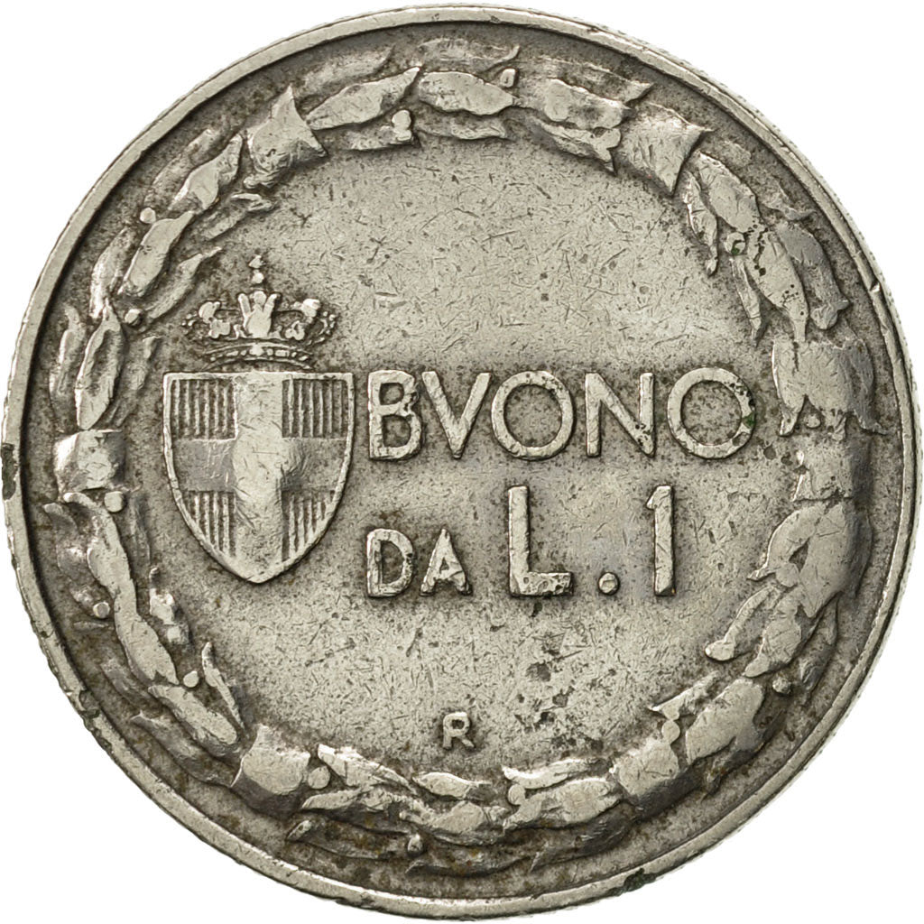 Moneda, Italia, Vittorio Emanuele III, Lira, 1922, Rome, MBC, Níquel, KM:62