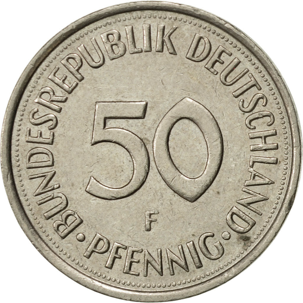 Moneta, GERMANIA - REPUBBLICA FEDERALE, 50 Pfennig, 1992, Stuttgart, BB+