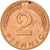 Munten, Federale Duitse Republiek, 2 Pfennig, 1992, Munich, ZF+, Copper Plated