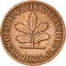 Coin, GERMANY - FEDERAL REPUBLIC, 2 Pfennig, 1973, Munich, EF(40-45), Copper