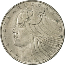 Coin, Poland, 20 Zlotych, 1975, Warsaw, AU(55-58), Copper-nickel, KM:75
