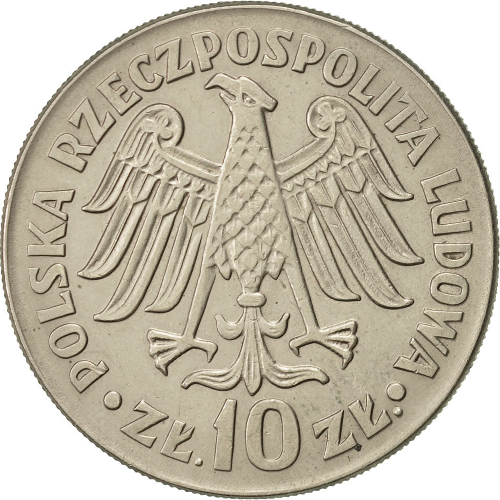 Coin, Poland, 10 Zlotych, 1964, Warsaw, AU(55-58), Copper-nickel, KM:52.1