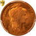 FRANCE, Dupuis, Centime, 1919, Paris, KM #840, graded, PCGS, MS(65-70), Bronze,.