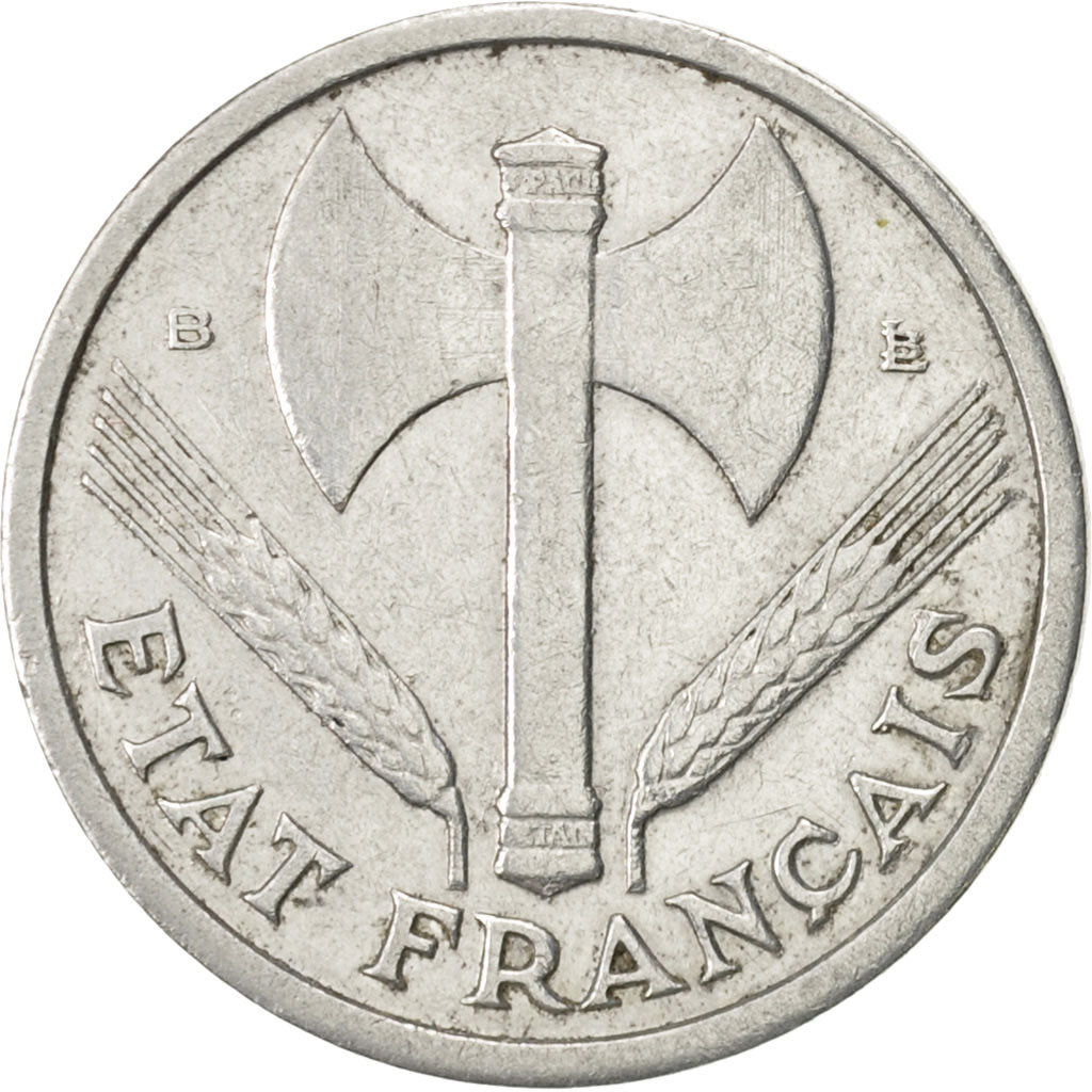 Monnaie, France, Bazor, Franc, 1943, Rouen, TTB+, Aluminium, KM:902.2
