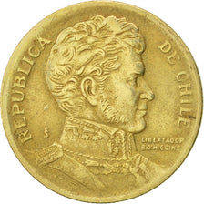 Moneta, Cile, 10 Pesos, 1996, Santiago, BB+, Alluminio-bronzo, KM:228.2