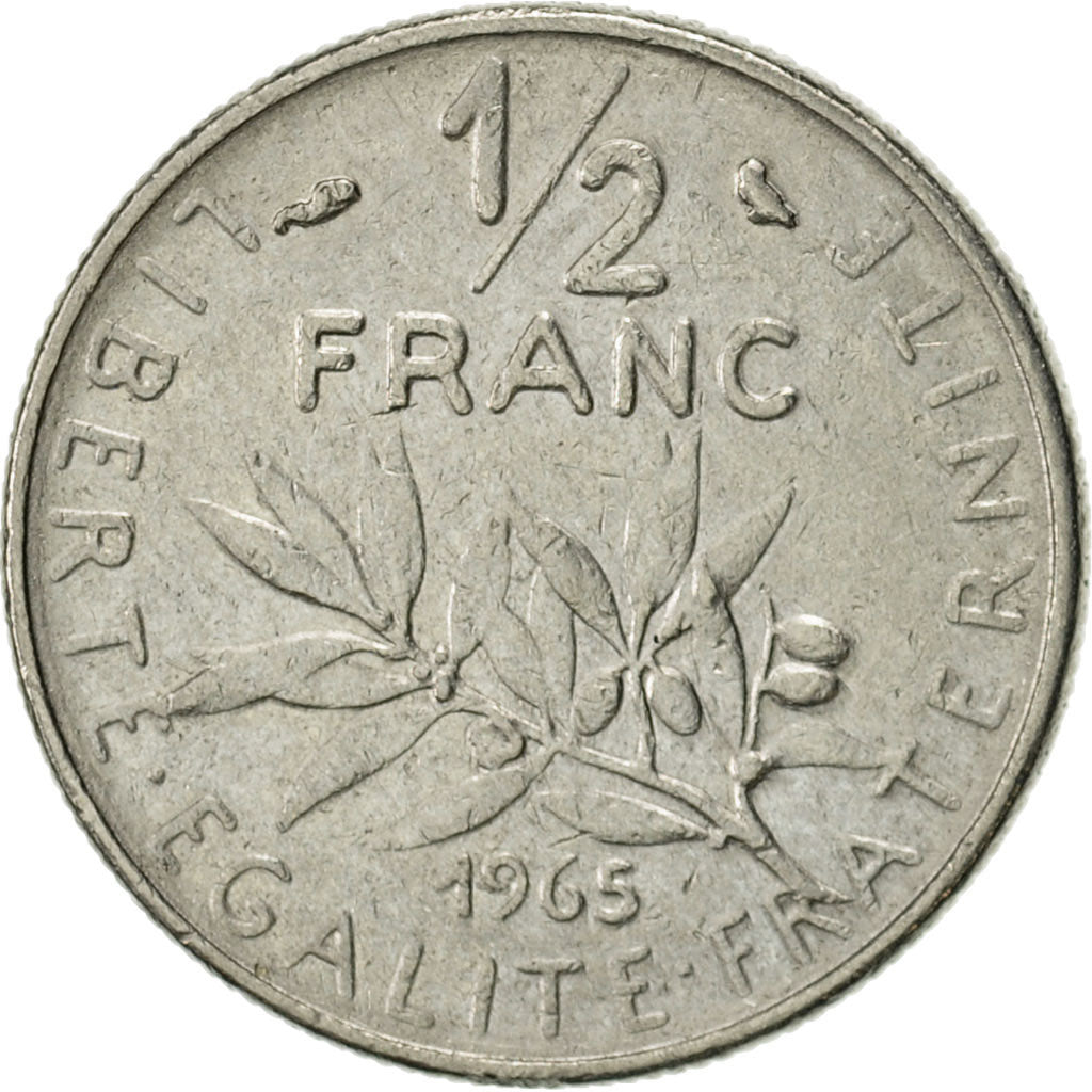 Monnaie, France, Semeuse, 1/2 Franc, 1965, Paris, TTB, Nickel, KM:931.1