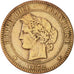 Francia, Cérès, 10 Centimes, 1872, Paris, MB+, Bronzo, KM:815.1, Gadoury:265a