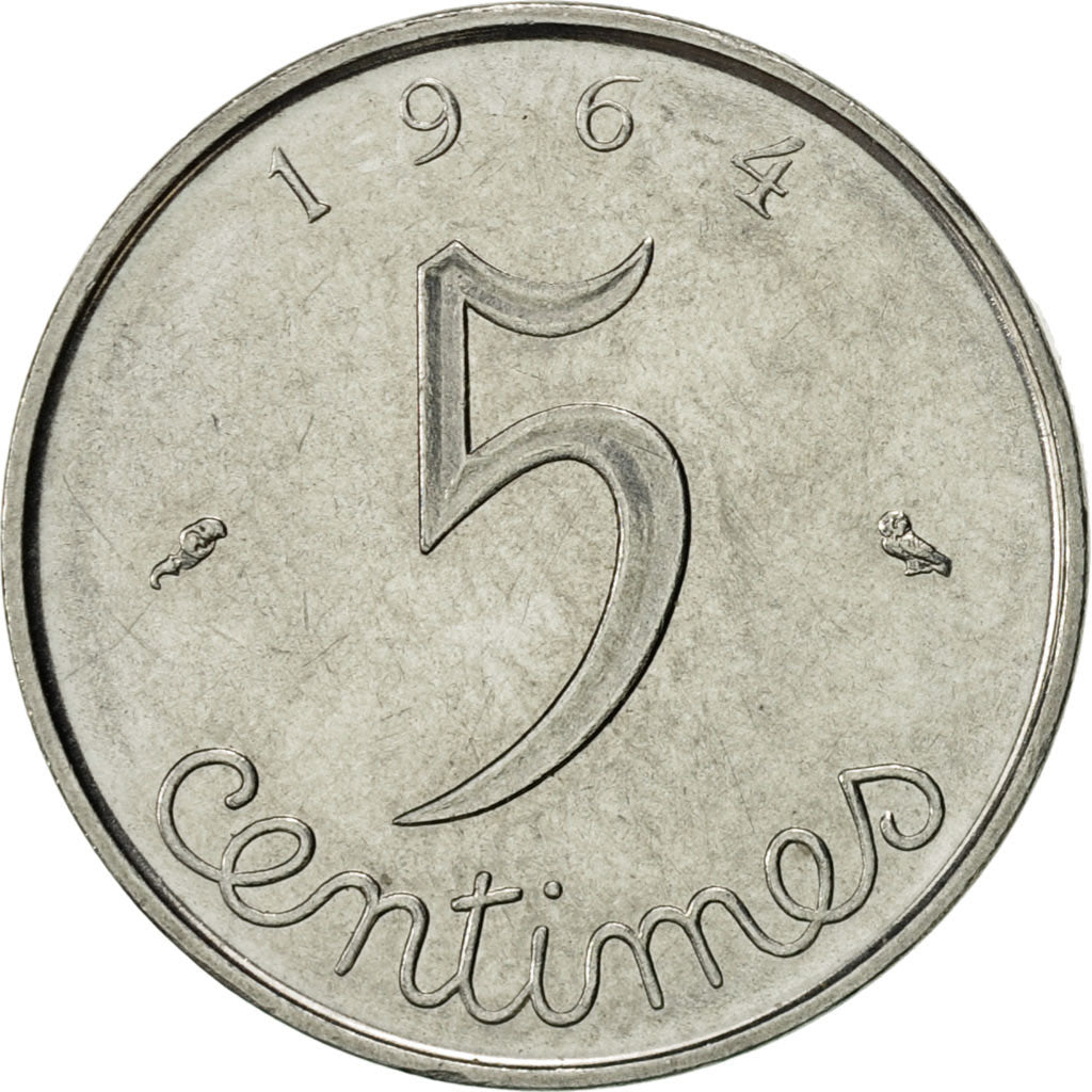 Moneta, Francia, Épi, 5 Centimes, 1964, Paris, SPL-, Acciaio inossidabile