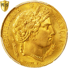 FRANCE, Cérès, 20 Francs, 1851, Paris, KM #762, graded, PCGS, MS(65-70), Gold, G