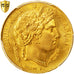 FRANCE, Cérès, 20 Francs, 1851, Paris, KM #762, graded, PCGS, MS(65-70), Gold, G