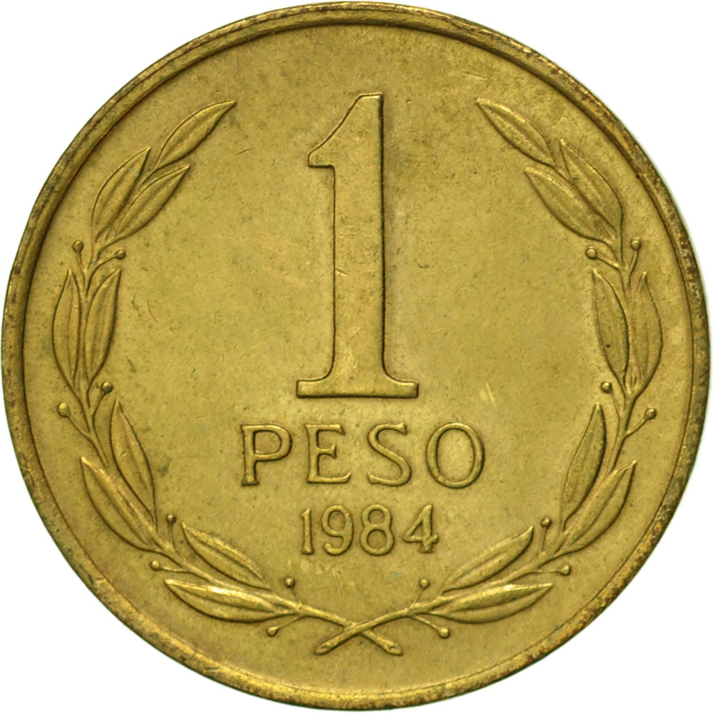 Münze, Chile, Peso, 1984, VZ, Aluminum-Bronze, KM:216.1