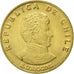 Moneta, Chile, 10 Centesimos, 1971, AU(55-58), Aluminium-Brąz, KM:194
