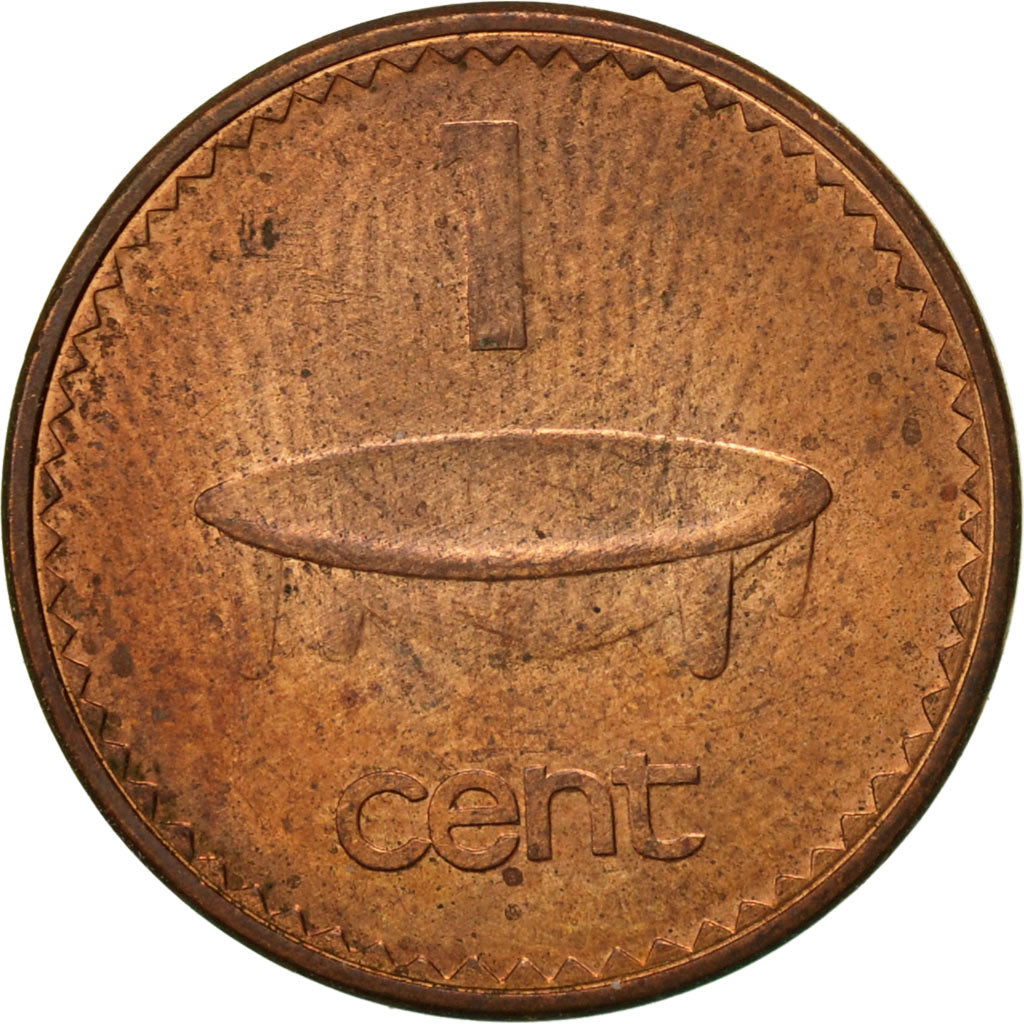 Coin, Fiji, Elizabeth II, Cent, 1992, EF(40-45), Copper Plated Zinc, KM:49a