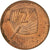 Moneta, Fiji, Elizabeth II, 2 Cents, 1992, EF(40-45), Miedź platerowana